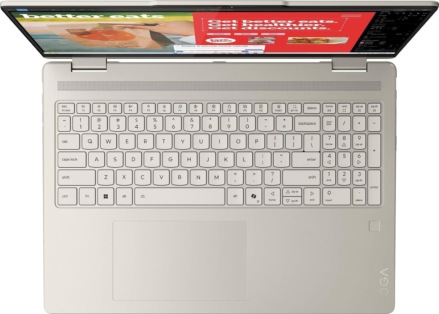 Lenovo Yoga 7 2-in-1 AI PC Copilot Laptop, 16' 2K LCD Touchscreen, AMD Ryzen AI 5 340, AMD Radeon 840M, 16GB LPDDR5X, 512GB SSD, WiFi 7, Backlit KB, Fingerprint, 1080P Webcam, W/128 PSD, Win 11 Home
