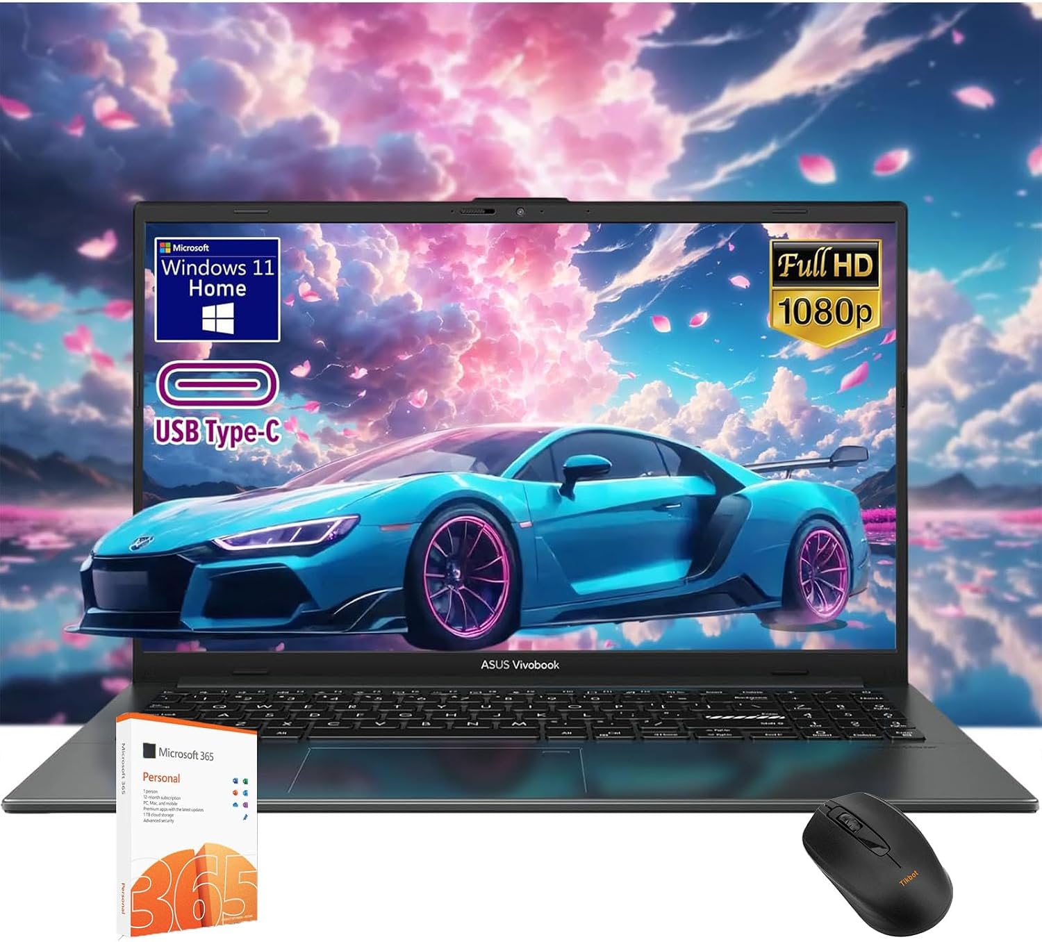 ASUS Vivobook 14 inch Laptop - Windows 11 Office Included - Intel Core i3-1315U Beat AMD Ryzen 5 4500U - 8GB RAM -128GB SSD -School Student Laptop- Computadoras Laptops Tradicionales