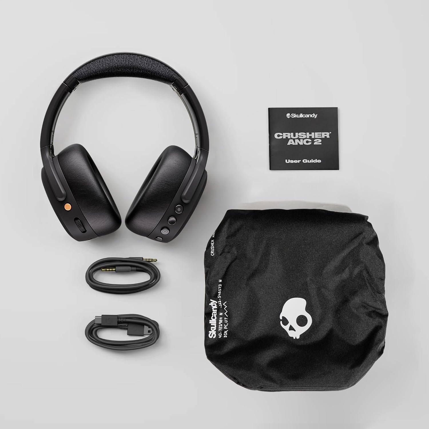 Skullcandy Crusher ANC 2 Wireless Over-Ear Bluetooth Headphones with Multi-Sensory Bass, Active Noise Cancelling, Up to 60 Hours Battery, Microphone for iPhone Android - Realtree Edge Colors Hazard