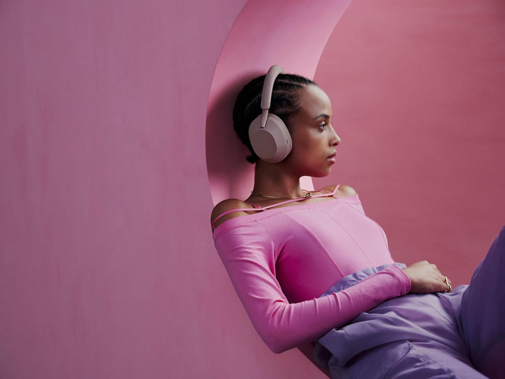 Sony WH-1000XM5 Noise Canceling Wireless Headphones - 30hr Battery Life - Over-Ear Style - Optimized for Alexa and Google Assistant - Built-in mic for Calls - Smoky Pink