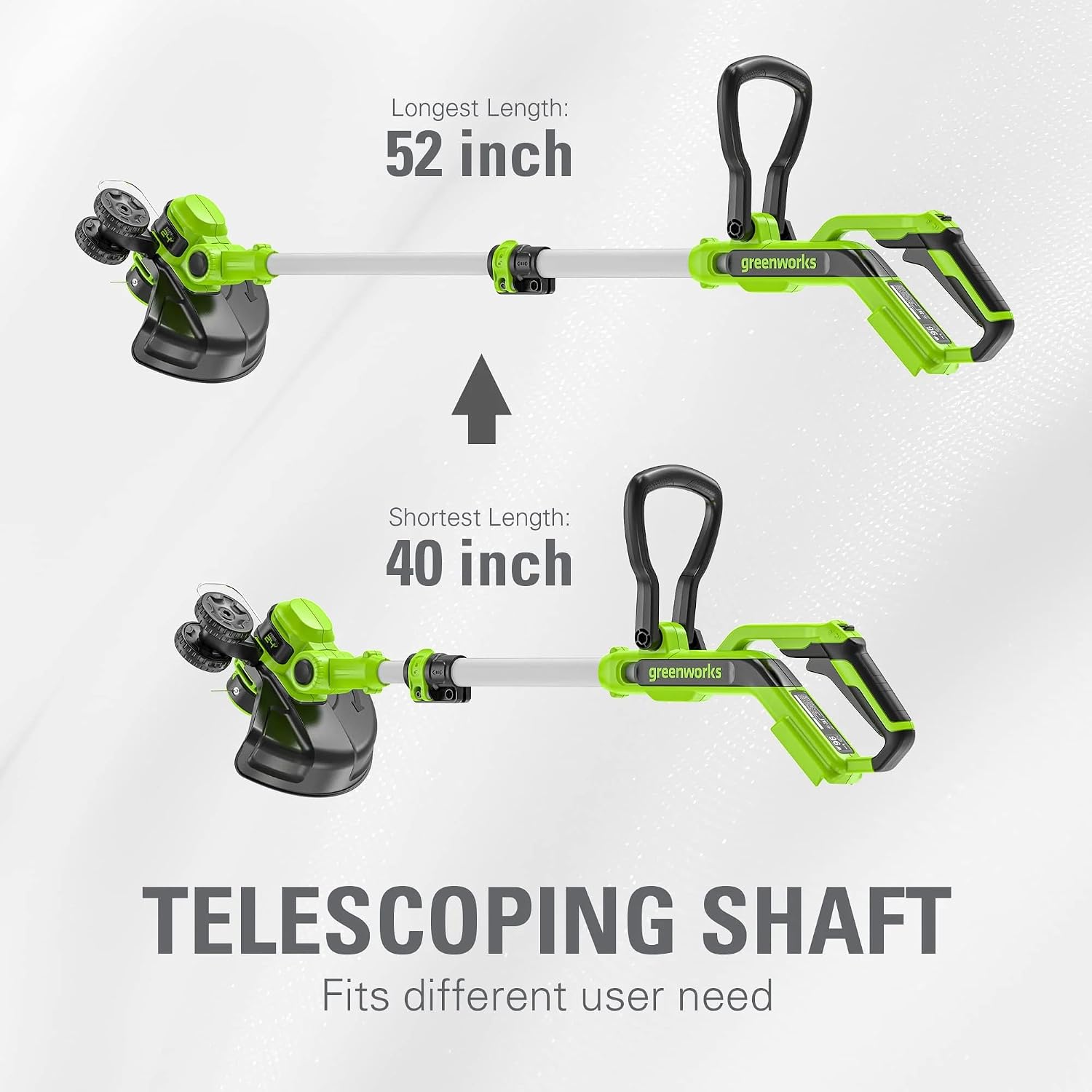 Greenworks 48V (24V x 2) 21' Cordless Battery Self-Propelled Lawn Mower w/Two (2) 5.0Ah USB Batteries & Charger 24V 12' Cordless Battery String Trimmer/Edger (Tool Only) Kit