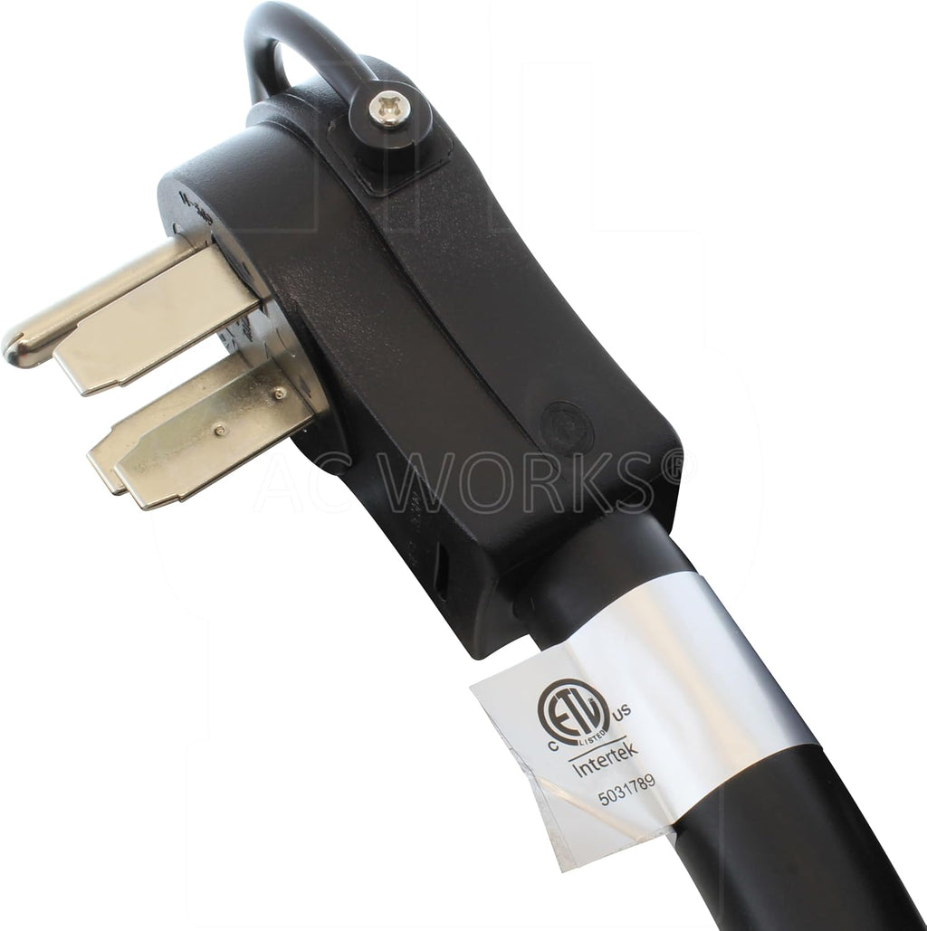 AC WORKS [TE1450] 50A Generator Transfer Switch Power Cord with Power Indicator (Length in 20FT)