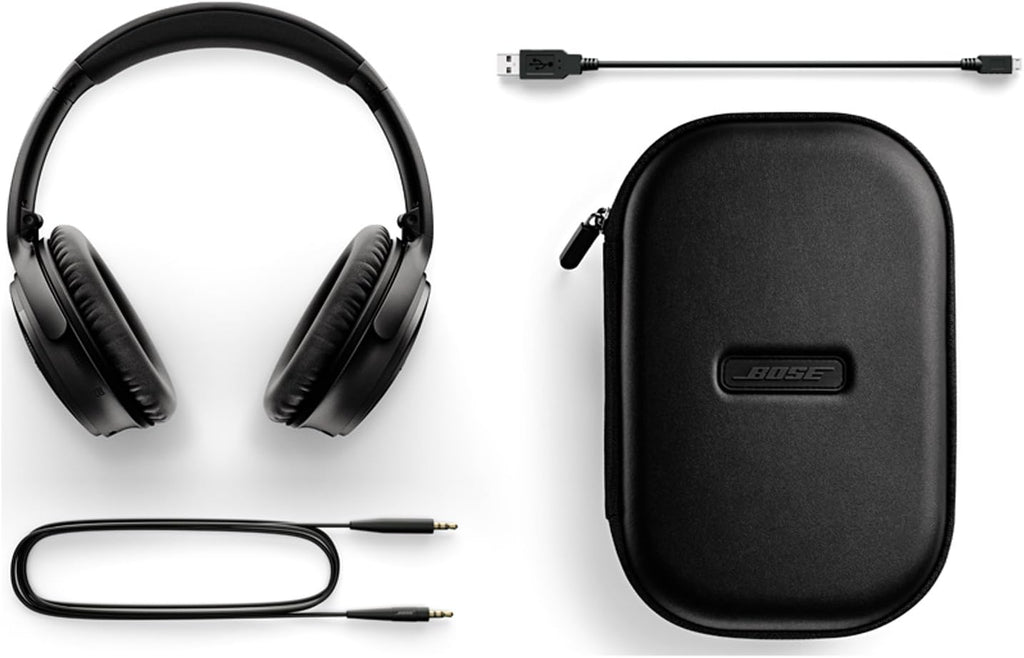 Bose QuietComfort 35 (Series I) Wireless Headphones, Noise Cancelling - Black (Renewed)