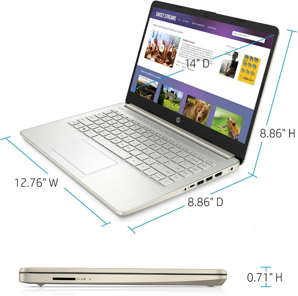 HP 15.6' FHD Laptop Computer for College Student Home Study, 4GB DDR4 RAM, 256GB PCIe SSD, Intel CPU (Beat i3-1115G4), WiFi 6E, Bluetooth 5.3, Type-C, Webcam, Numeric Keypad, Silver, Windows 11 Pro