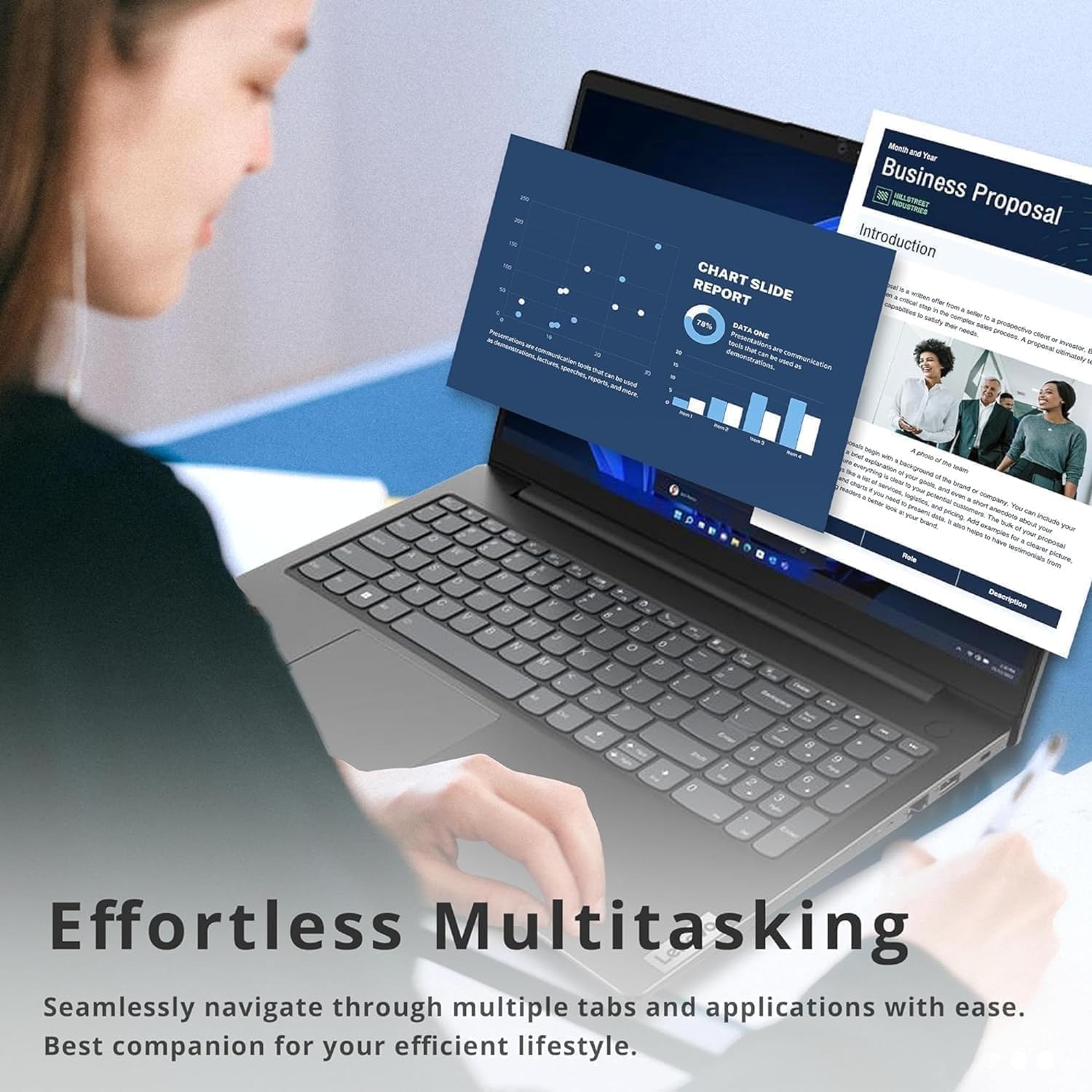 Lenovo V15 15.6' FHD Business Laptop | 2025/2026 Model | High-Performance AMD Ryzen 5 7000 Series Processor | 16GB RAM | 256GB PCIe SSD | Wi-Fi 6 | RJ-45 Ethernet | Windows 11