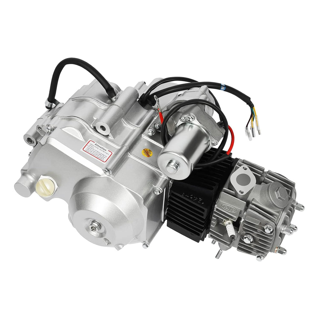 125CC 4 Stroke Engine Motor for ATVs, Single Cylinder Air Cooling Engine Motor Kit, Electric Start Lawn Mower Accessories Engine (Forward-Neutral-Reverse Transmission)