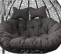 Egg Chair Swing Cushion, 2 Person Hanging Egg Chair Cushion Replacement, Double Hanging Basket Chair Cushion, Hanging Hammock Chair Cushion(C,170 * 120cm/67 * 47in)