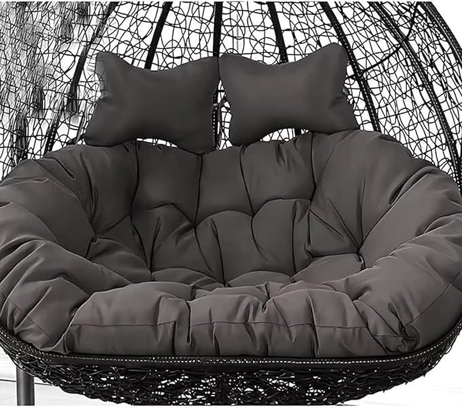 Egg Chair Swing Cushion, 2 Person Hanging Egg Chair Cushion Replacement, Double Hanging Basket Chair Cushion, Hanging Hammock Chair Cushion(C,170 * 120cm/67 * 47in)
