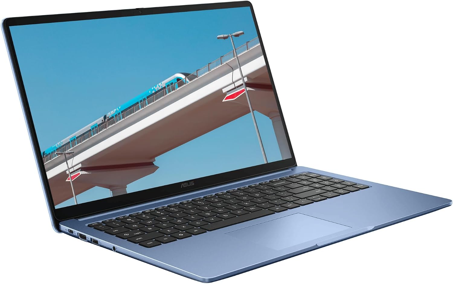 ASUS 15.6' FHD IPS Chromebook Plus, Intel Celeron Processor Up to 2.79GHz, 4GB Ram, 128GB SSD, HDMI, Ultra-Fast WiFi 6, Chrome OS, Star Blue, Renewed