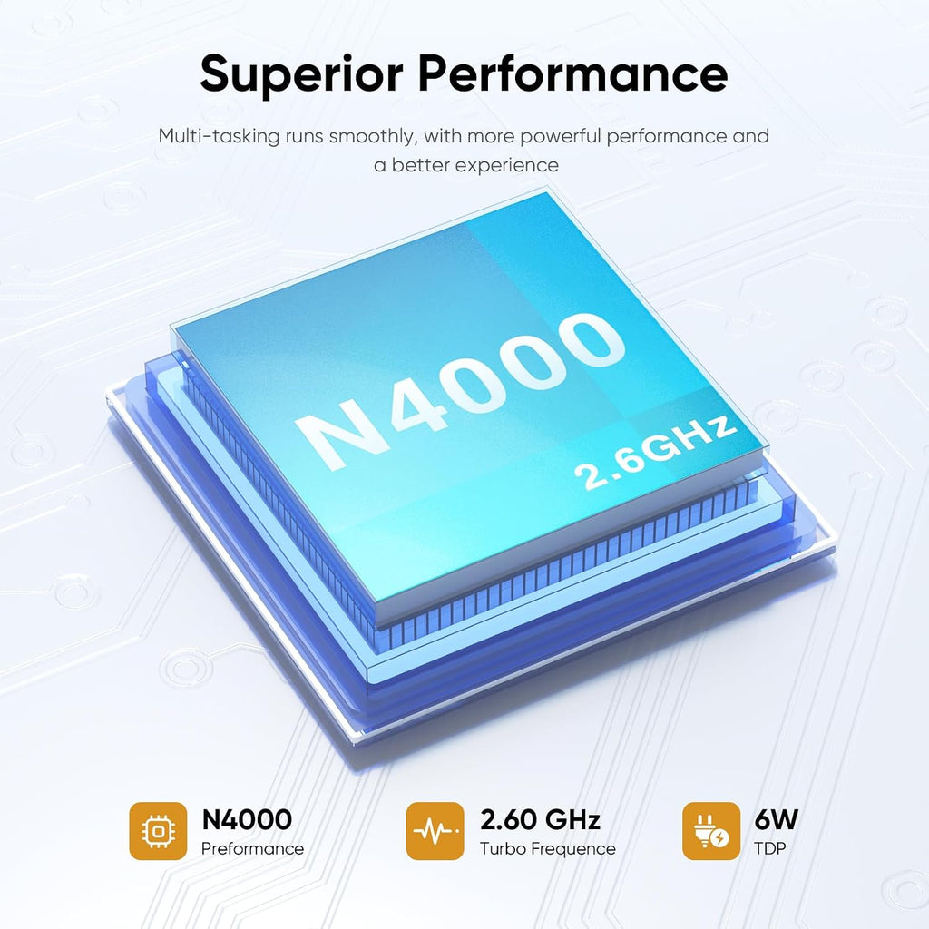 EYY 15.6' Laptop Computer, Win 11 Laptops with 8GB RAM 256GB SSD, Celeron N4000 Processor, 100% sRGB Screen, for Business, Student & Everyday Tasks, 5000mAh Battery, Dual Band WiFi