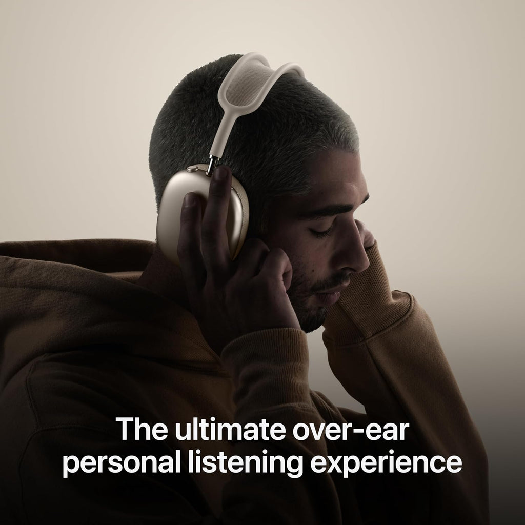 Apple AirPods Max Wireless Over-Ear Headphones, Pro-Level Active Noise Cancellation, Transparency Mode, Personalized Spatial Audio - Midnight with AppleCare+ (2 Years)