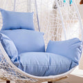 Egg Chair Cushion Only, Outdoor Hanging Swing Chair Cushion, Hanging Egg Chair Cushion Thick, Washable Cover Hanging Hammock Chair Cushion for Garden, Chair Pads Replacement Blue