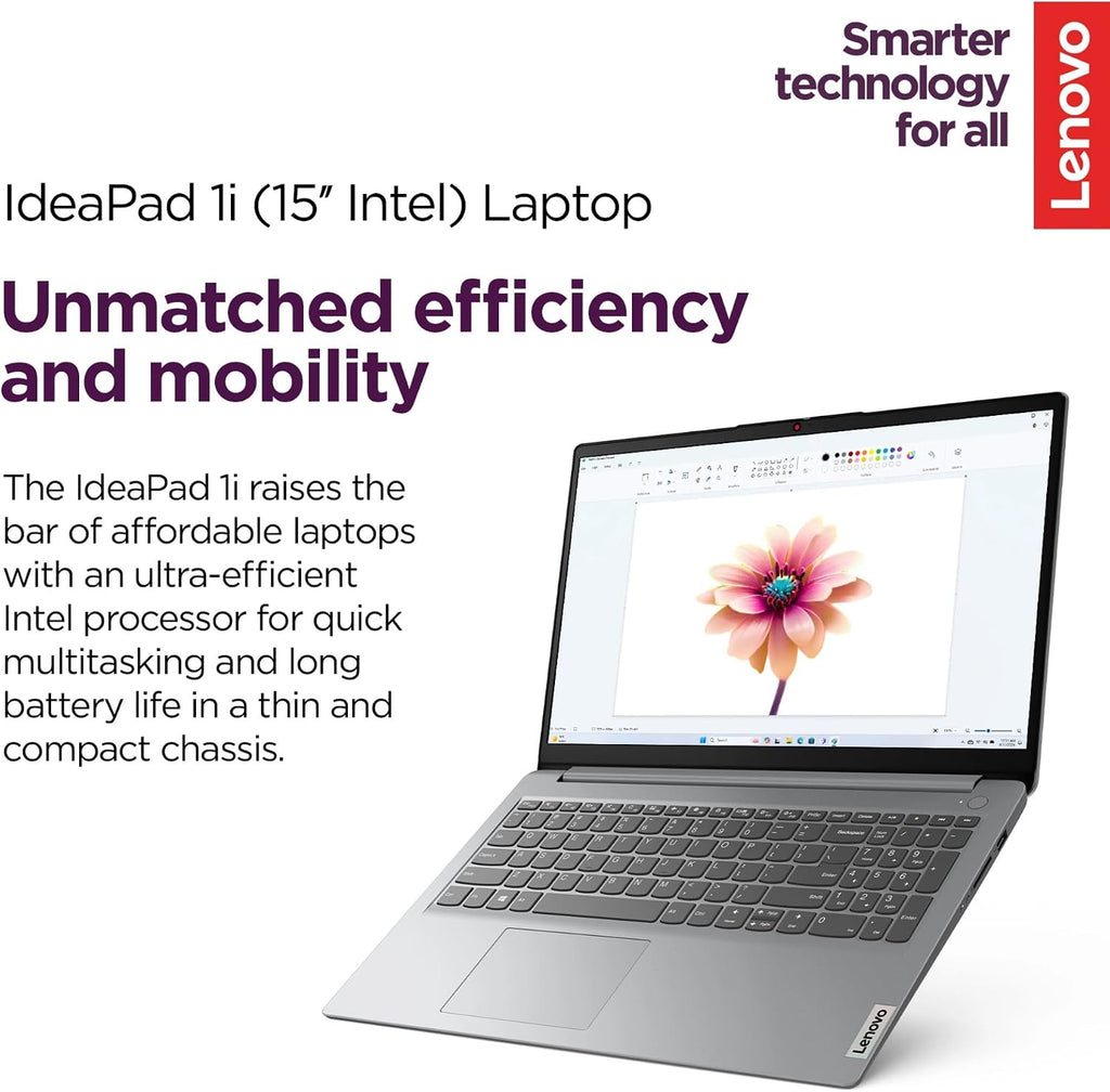 Lenovo Touchscreen Laptop with Lifetime Office 365 for The Web - IdeaPad 3i - Intel Core i3 Processor - 15.6' Full HD - 12GB RAM - 256GB SSD - Bluetooth - Webcam - Windows 11 no Mouse