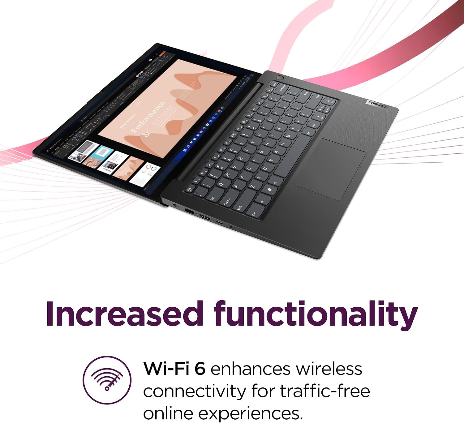 Lenovo 14 G4 - Laptop for Business - Intel Core i7-13620H - 14' FHD Display - 8GB RAM (upgradable to 16GB) - 256GB Storage (upgradable to 1TB) - Windows 11 Home - Thin & Portable - Business Black