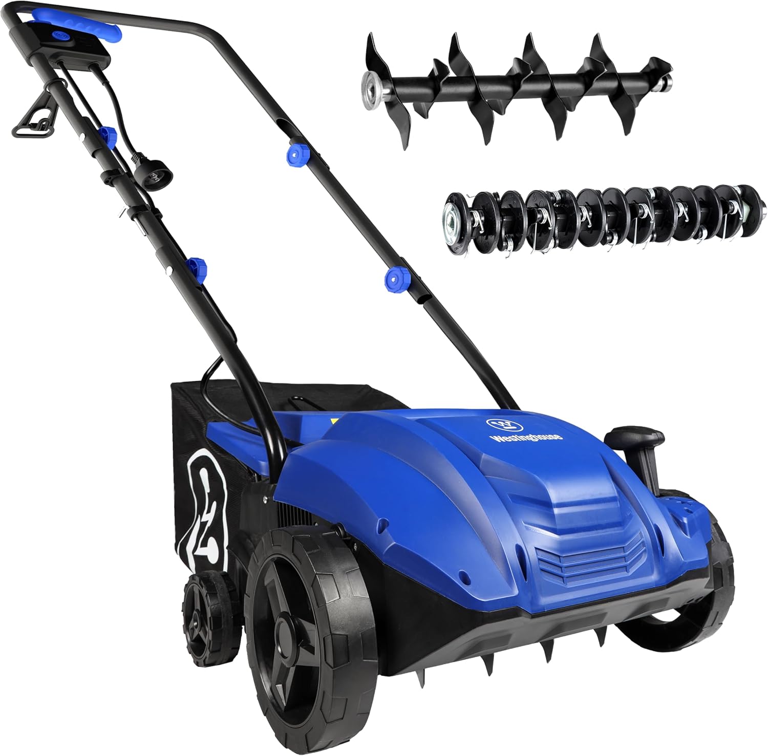 Westinghouse 13' 12-Amp 2-in-1 Electric Dethatcher and Scarifier with Collection Bag