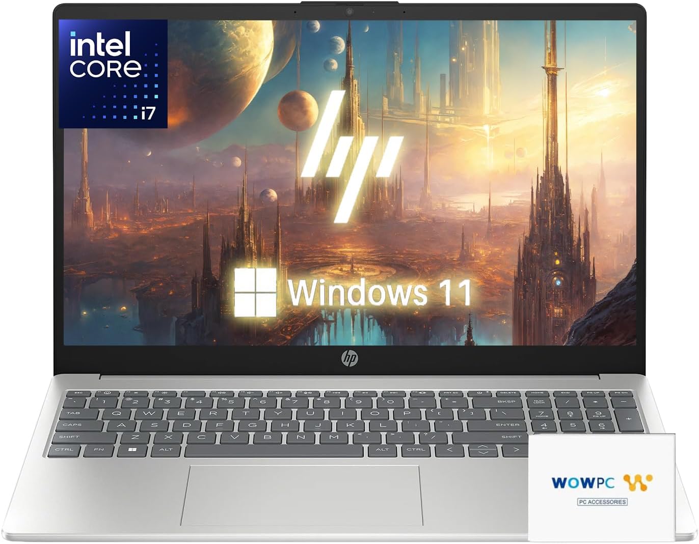 HP Pavilion 15.6' Laptop for Business & Home Student | Powerful Intel Core i7-1255U up to 4.7GHz | 24GB RAM - 1TB Storage (512GB PCIe SSD&512GB External) | Webcam | Win11 | WOWPC Bundle