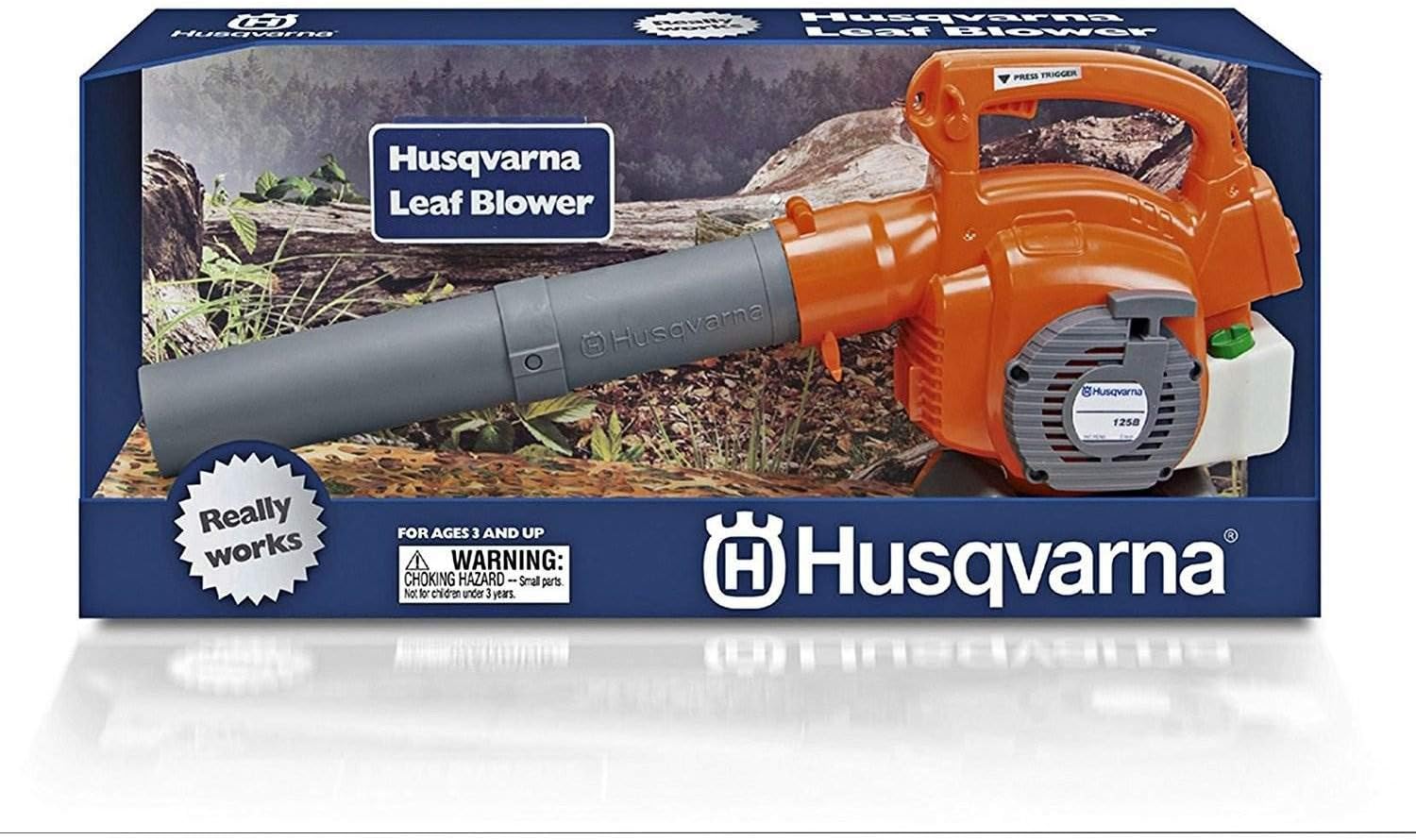 Husqvarna Kids Battery Operated Toy Leaf Blower + Weed Eater + Lawn Mower w/ Sound