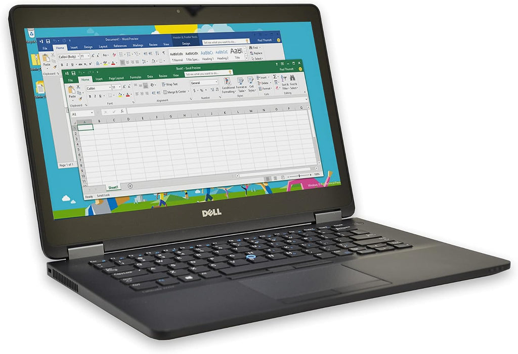 Dell Latitude E7450 Ultrabook Laptop: 14in hd (1366x768), Intel I5-5300U , 128GB SSD, 8Gb Ram, Bluetooth, Win 10 Professional (Renewed)