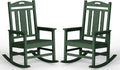 Ciokea Oversized Outdoor Rocking Chairs Set of 2, 380lbs Heavy-Duty Large Patio Rocker, High Back Cozy Porch Chairs, Weather Resistant Patio Rocking Chairs for Outside, Fire Pit, Deck, Forest