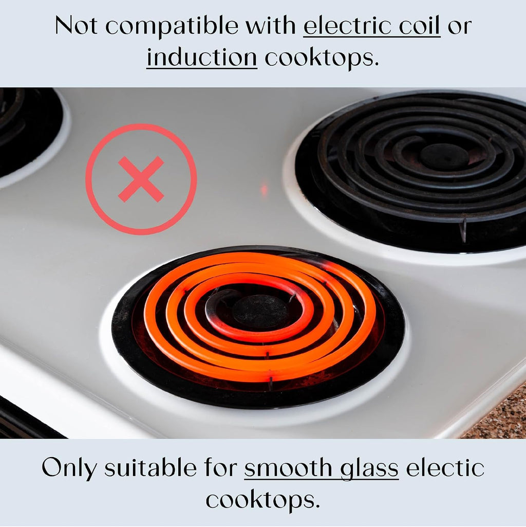 Electric Stove Cover Protector - Can be Used While Cooking - Glass Panel Overlay - Can Withstand over 1400 °F - Kitchen Essential for Cooktop Protection - Sarah (26.25 x 19.375)