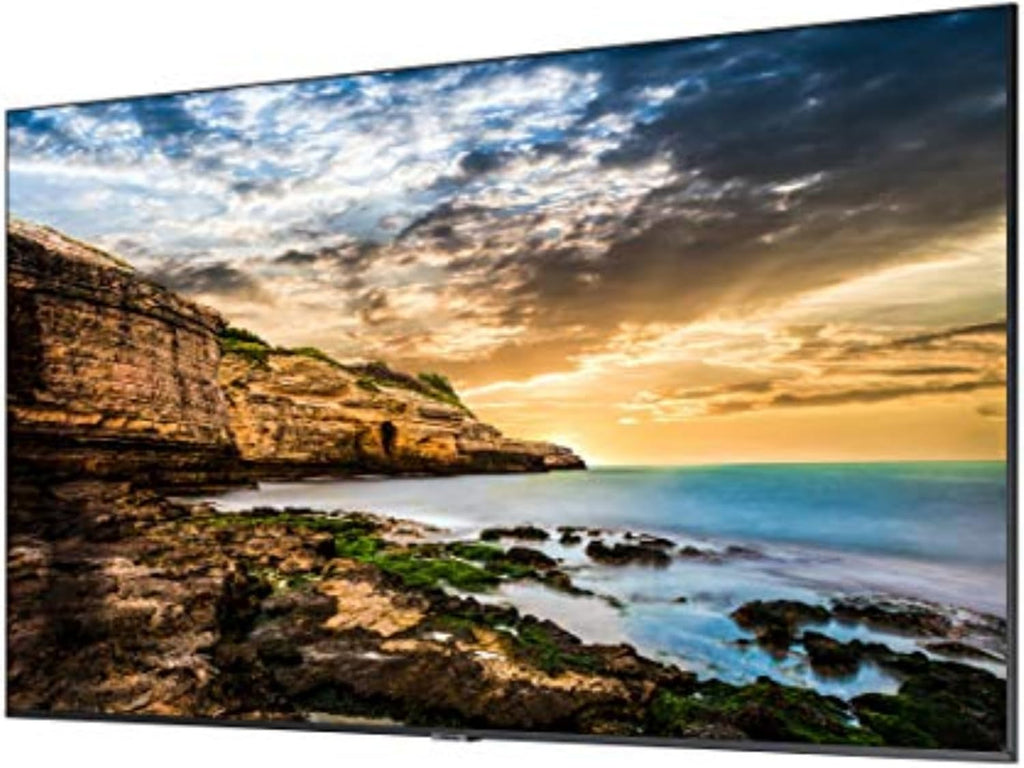 SAMSUNG Business QE50T 50-inch 4K UHD 3840x2160 LED Commercial Signage Display, HDMI, USB, Speakers, 3-Yr Wrnty, 16/7 Operation, 300 nit (LH50QETELGCXGO), Black