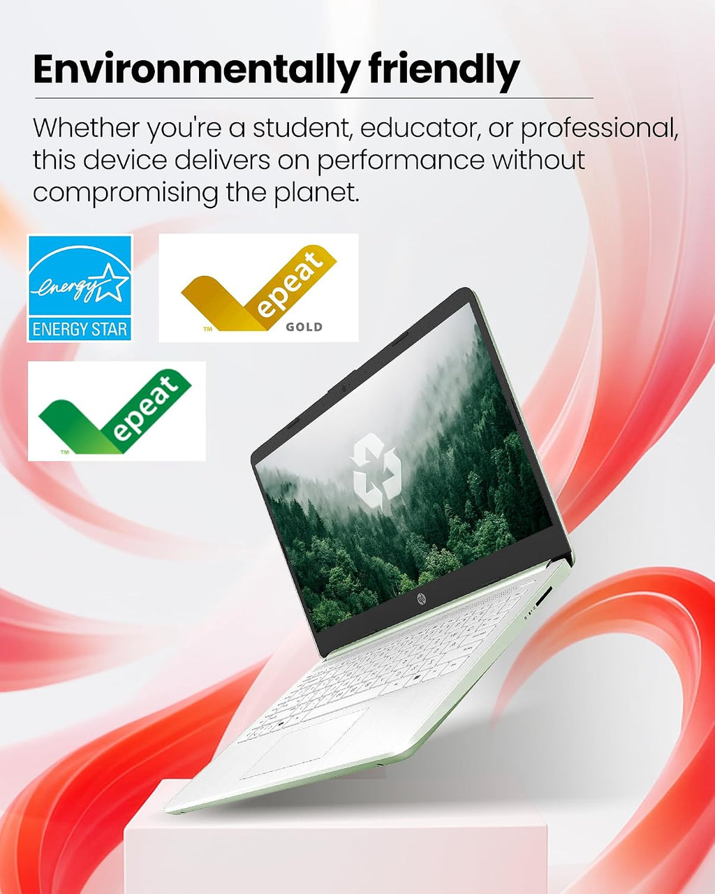 HP 2025 14 Inch Ultra Light Laptop, Sleek Natural Silver, Intel Processor N150, 16GB RAM, 384GB Storage(128GB UFS+256GB MSD), Wi-Fi 6, Windows 11 Pro, Copilot Key, w/Accessories