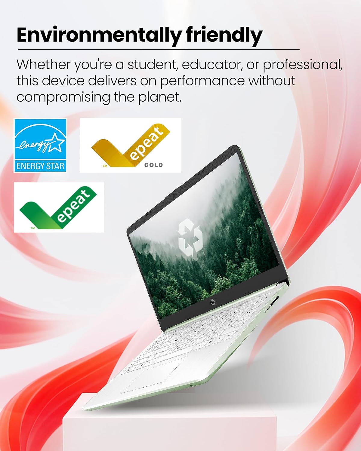 HP 2025 14 Inch Ultra Light Laptop, Sleek Natural Silver, Intel Processor N150, 16GB RAM, 384GB Storage(128GB UFS+256GB MSD), Wi-Fi 6, Windows 11 Pro, Copilot Key, w/Accessories