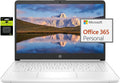 HP 14' Ultral Light Laptop for Students and Business, Intel Quad-Core N4120, 16GB RAM, 192GB Storage(64GB eMMC+128GB Ghost Manta SD), 1 Year Office 365, Webcam, HDMI, WiFi, USB-A&C, Win 11 S