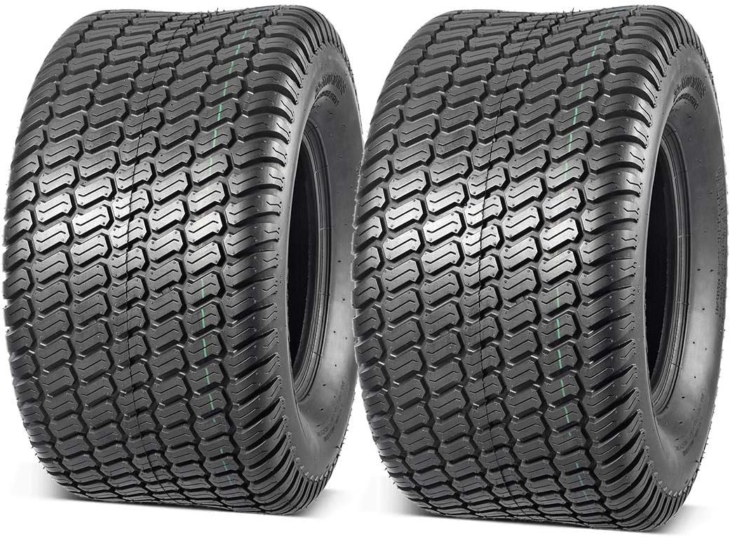 MaxAuto 22X11-10 Turf Lawn Mower Golf Cart Tractor Riding Garden Tire, P332 4PR Tubeless, Load Range B,2Pcs