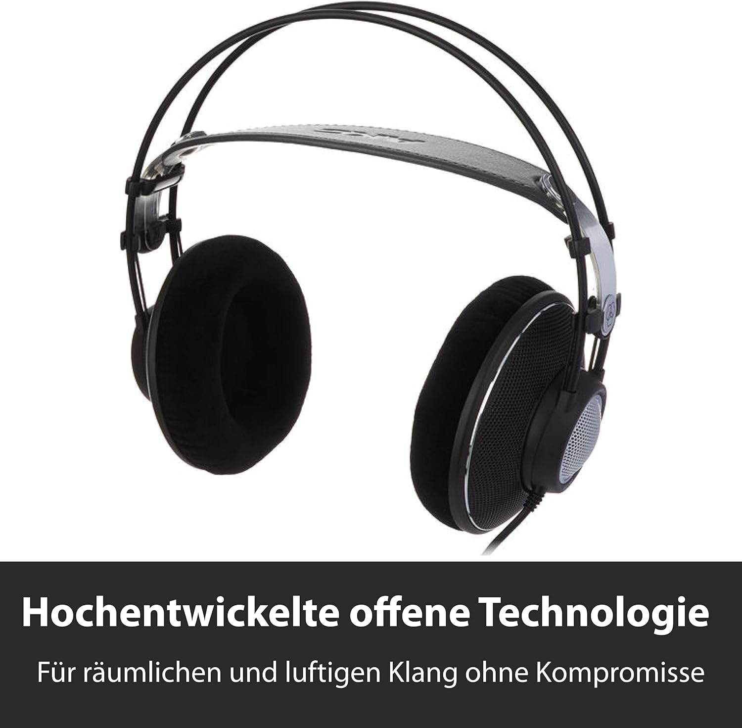 AKG Pro Audio K612 PRO Over-Ear, Open-Back, 120 Ohm, Premium Reference Studio Headphones. Wired for Professional Recording, Monitoring, hi-fi Listening. Light Weight, high Comfort. Black