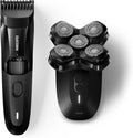 MANSCAPED® The Beard & Dome Bundle Includes: The Beard Hedger® Premium Trimmer, Adjustable Blade Length & The Dome Shaver™ PRO Head Shaver for Bald Men with SkinSafe® & FlexAdjust Technology