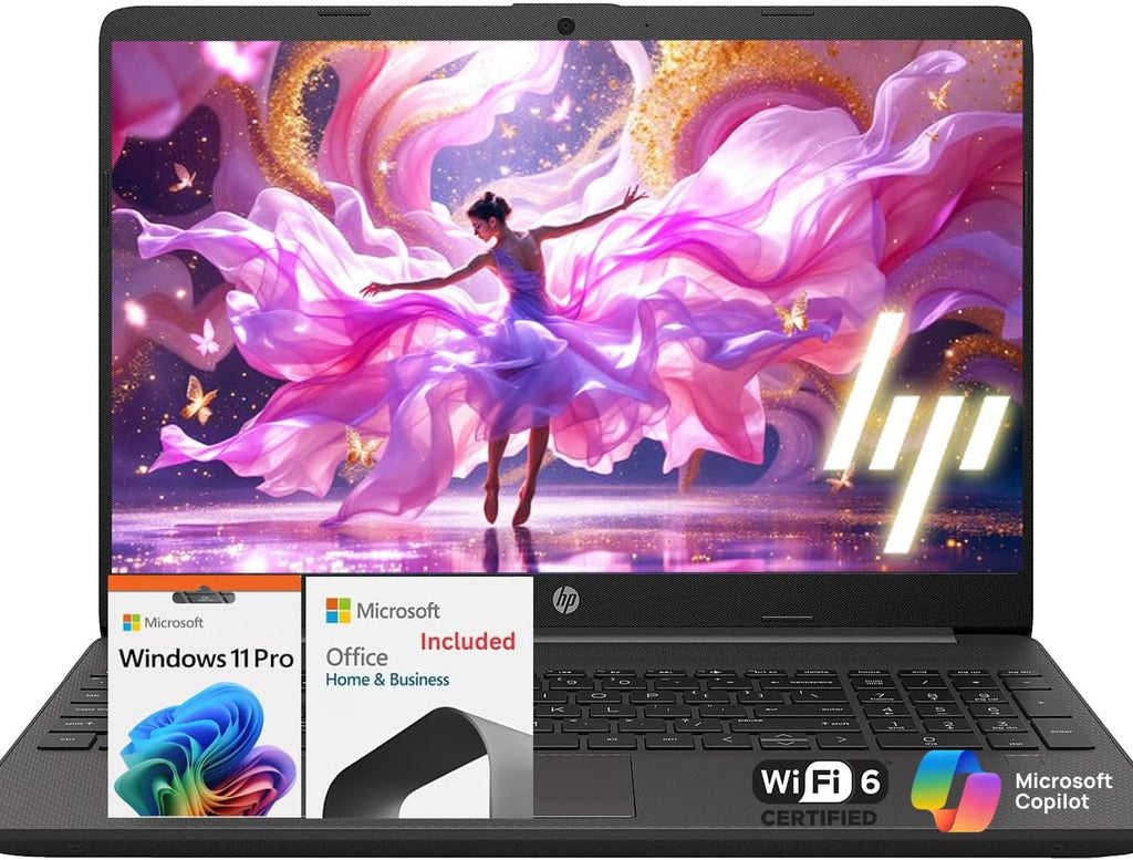 HP New 15.6' FHD Business Laptop (2025/2026 Edition), Latest 13th Gen Intel Core i3-1315U (Beats i7-1250U,Up to 4.5 GHz), 16GB RAM, 512GB SSD, Win 11 Pro, Microsoft Office, Ethernet Port, WOWPC USB