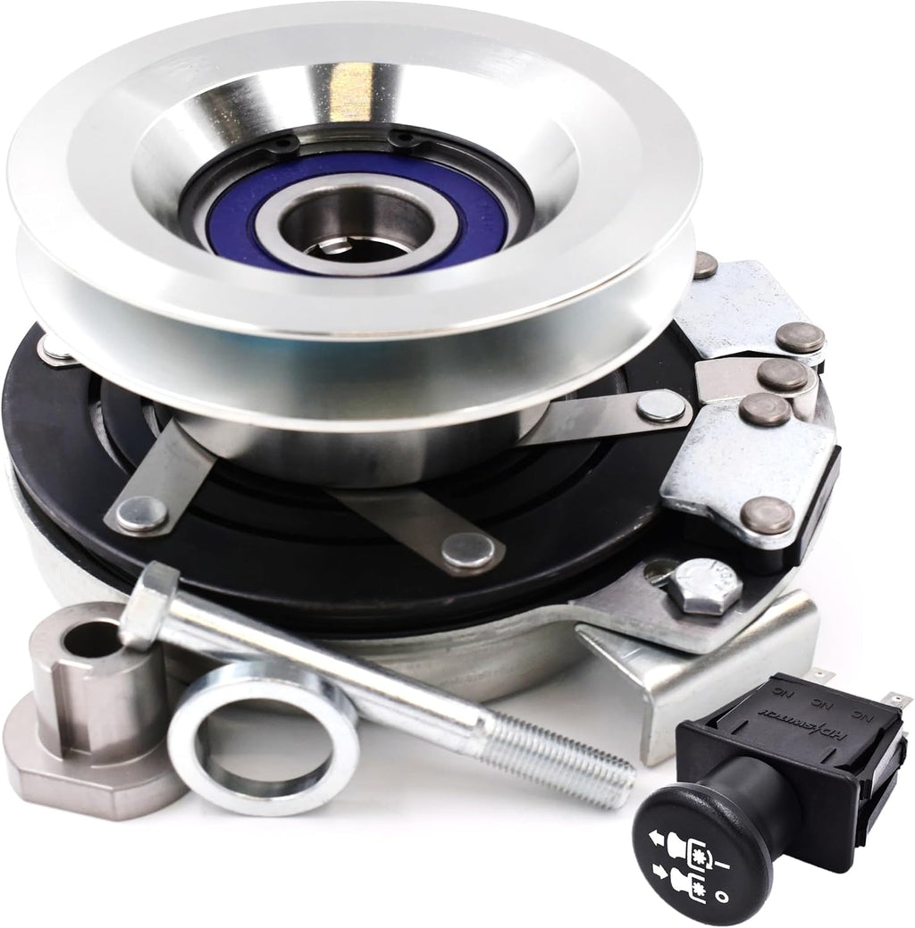 HiTorque130ftlbs (OEM 87) BIGBearing Clutch RZT42 RZT50 & 10a PTO Switch 917-04622 917-04183 5219-99 GT1A-MT09 fits Cub Cadet White ZT42 ZT50 ZT5000 MTD Troy-Bilt 2009 Mustang RZT42 RZT50