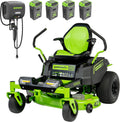 Greenworks 60V 42' Electric CrossoverZ Zero Turn Lawn Mower, (4) 8.0Ah Batteries and 600W Charger