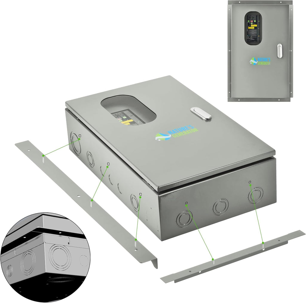 Nature's Generator Automatic 30A Transfer Switch with Inlet Box L14-30P UL Approved