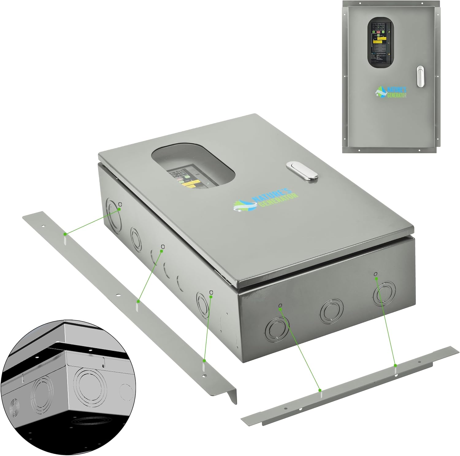 Nature's Generator Automatic 30A Transfer Switch with Inlet Box L14-30P UL Approved