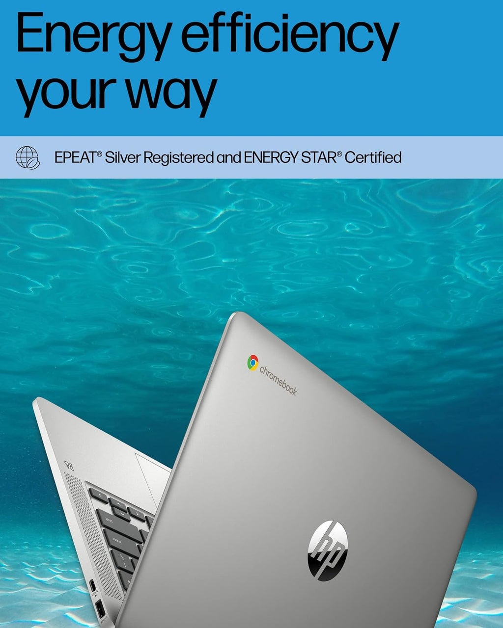 HP 14'' Chromebook Laptop, Intel Celeron N4120, 4 GB RAM, 64 eMMC, HD Display, Chrome OS, Intel UHD Graphics 600, Long Battery Life, Ash Gray Keyboard (14a-na0226nr, 2022, Mineral Silver) (Renewed)