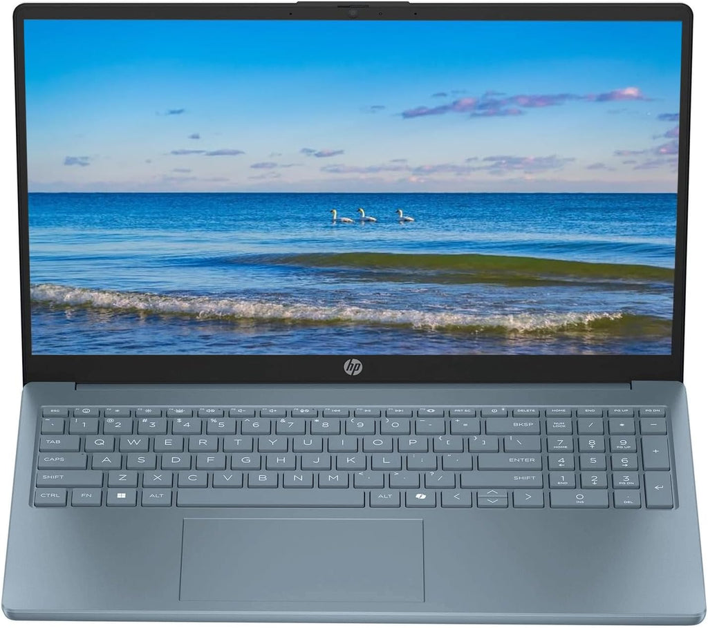 HP 2024 Portable 15'' HD Micro-Edge IPS Laptop, Intel Pentium Processor Up to 3.68GHz, 16GB DDR4, 128GB SSD, HDMI, Webcam, Ultra-Fast 6th Gen WiFi, Windows 11 OS, Dale Blue, Renewed