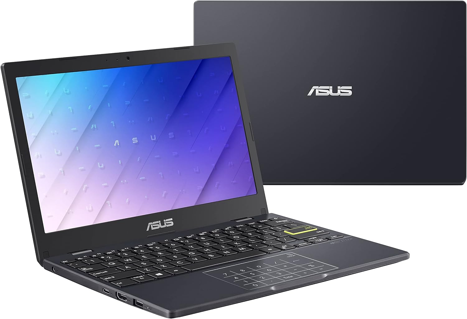 ASUS Notebook E210 11.6' Ultra Thin, Intel Celeron N4020 Processor, 4GB RAM, 64GB eMMC Storage, Windows 10 Home in S Mode with One Year of Office 365 Personal, E210MA-DB02,Star Black