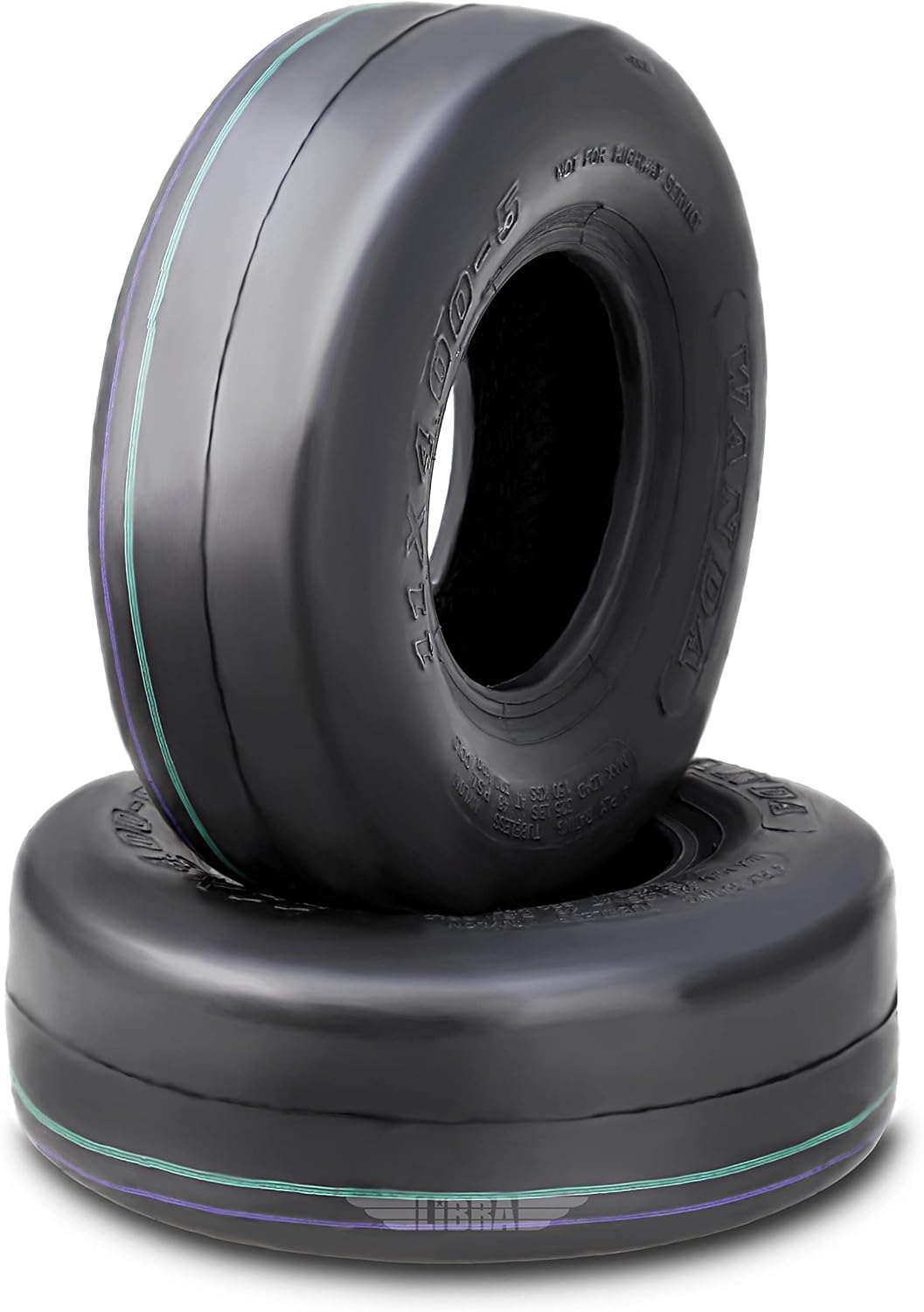 WANDA Set of 2 11x4-5 Zero Turn Lawn Mower Utility Cart Turf Tires 11x4x5 /4 ply - 13204