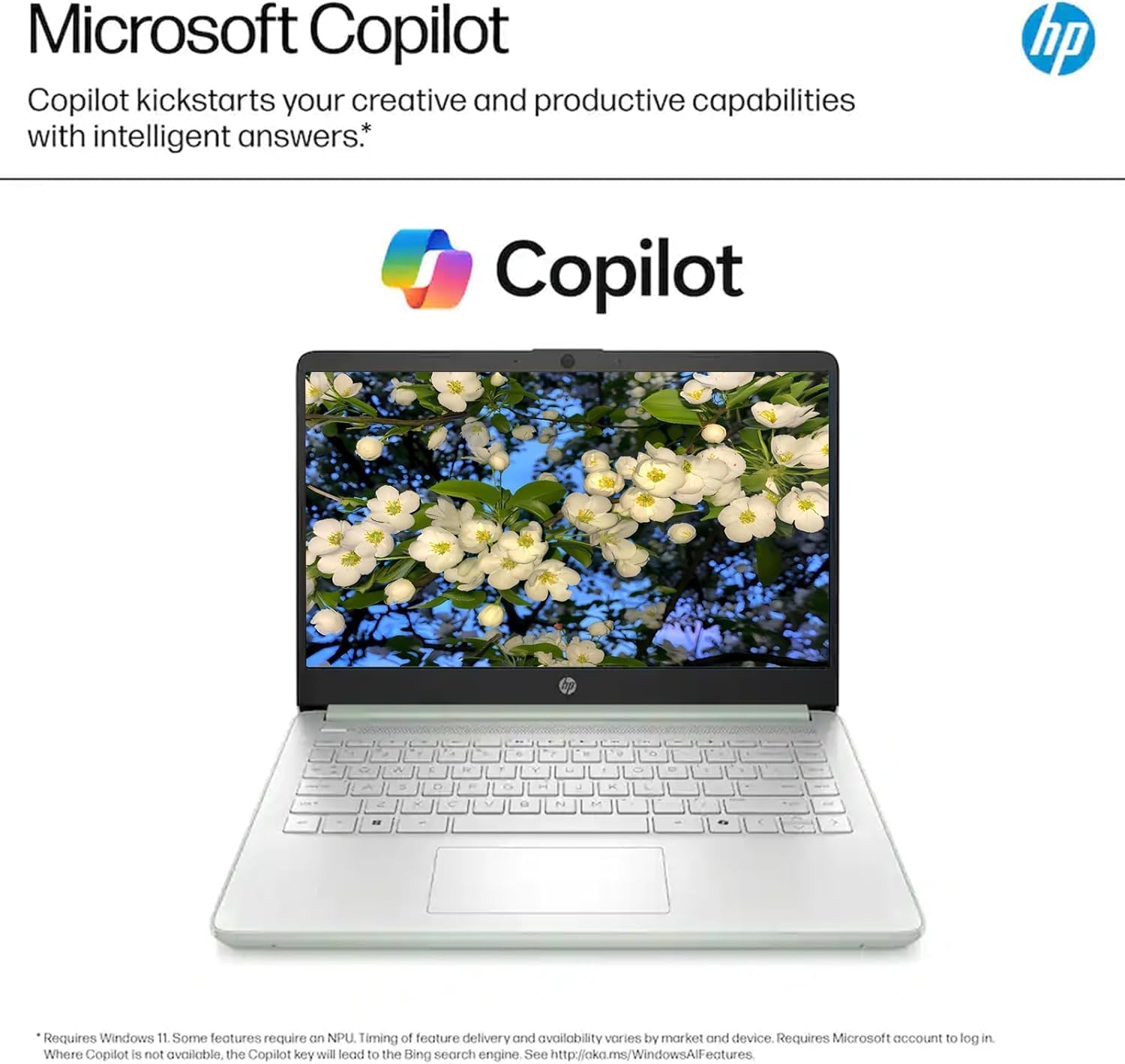 HP 14' HD Student Business Laptop, Intel Quad-Core N150, 8GB RAM, 192GB Storage, (128GB UFS+64GB SD Card), 1 Year Office 365, Webcam, HDMI, Bluetooth, WiFi 6, Win 11 Pro, Slim Design, Willow Green