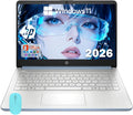 HP 14 Elite Laptop, 8GB RAM, 1.12TB Total Storage (128GB UFS+1TB Cloud), Sky Blue, Office 365, Intel 4-Core, Win11, Copilot AI, 11Hr Battery, Alpacatec Mouse