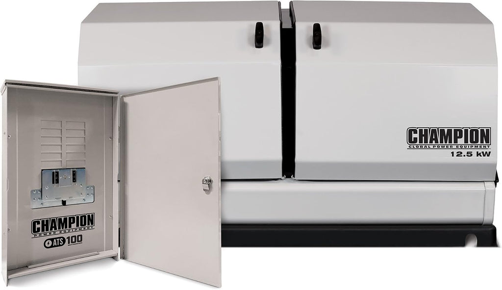 Champion 12.5-kW Home Standby Generator with 100-Amp Outdoor-Rated Automatic Transfer Switch