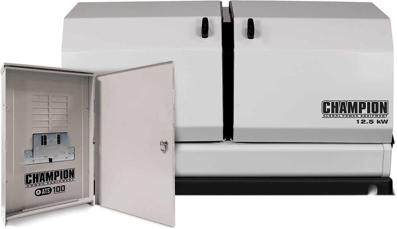 Champion 12.5-kW Home Standby Generator with 100-Amp Outdoor-Rated Automatic Transfer Switch