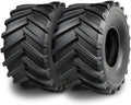 TRIPOWER 23x10.50-12 Lawn Tractor Tires - 23x10.50-12 Lug Ag Tires for Garden Farm Riding Mower Lawn Mower Tire - Working on Hill/Slope/Mud, Durable 6PR Tubeless, 2260 lbs Capacity, Set of 2