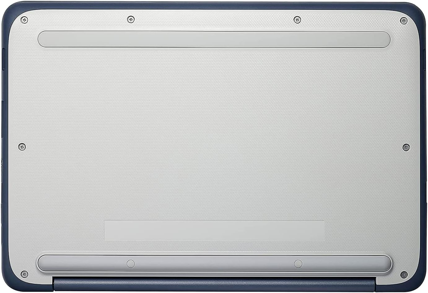 ASUS Chromebook C202SA-YS02 11.6' Ruggedized and Water Resistant Design with 180 Degree (Intel Celeron 4 GB, 16GB eMMC, Dark Blue, Silver)