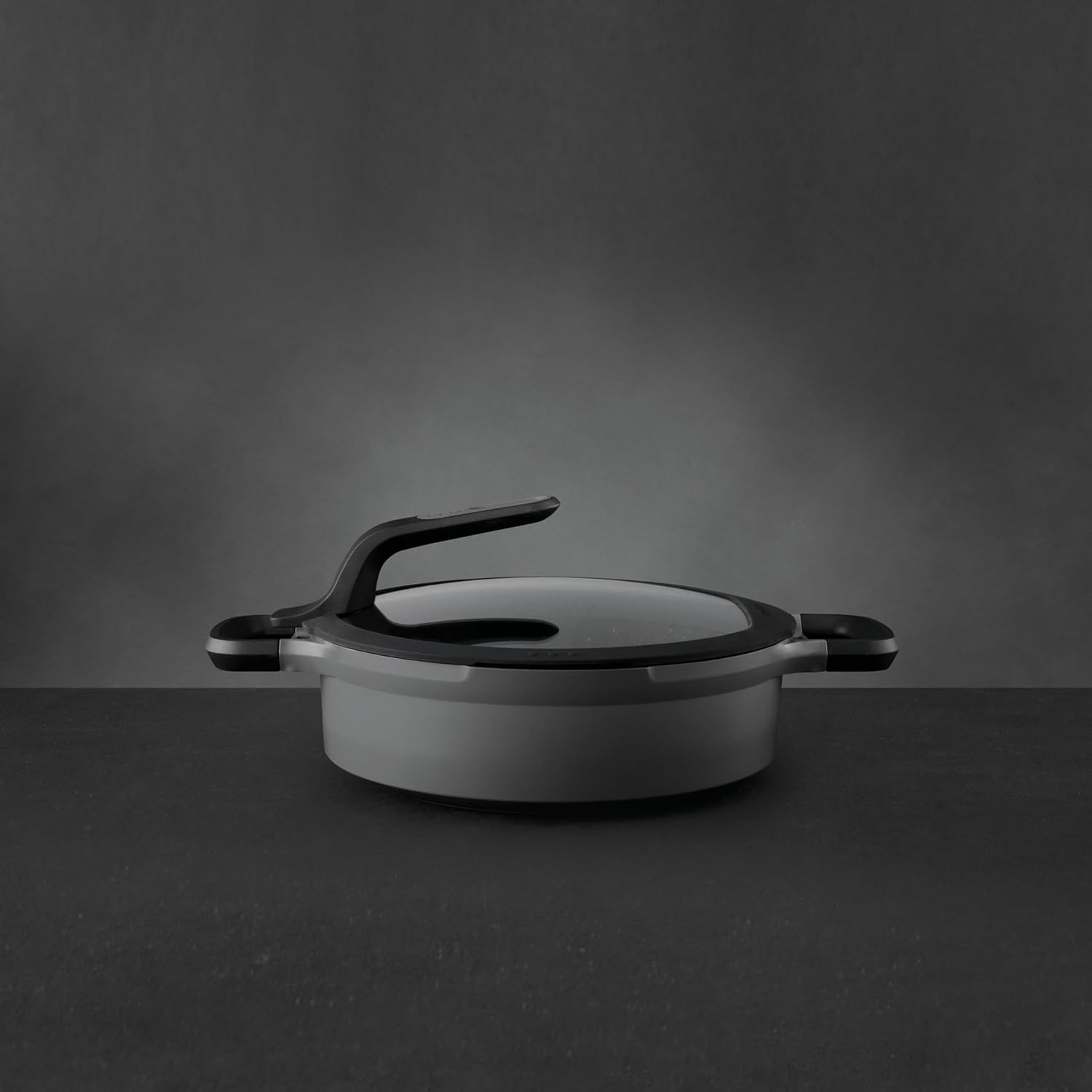 BergHOFF GEM Non-stick 2-Handle Sauté Pan 10.25' 4.1qt., Glass Lid, Ferno-Green, Non-Toxic Coating, Stay-cool Handle, Induction Cooktop Ready
