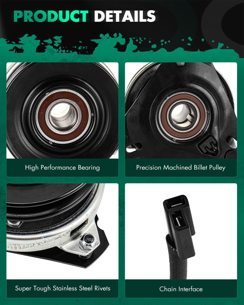 SCITOO Electric PTO Clutch AM119536 Electric PTO Lawn Mower Clutch Compatible for John Deere: AM103035, AM108601, AM115093, AM119536 / for Scotts: AM119536 / for Xtreme: X0406