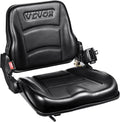 VEVOR Universal Forklift Seat, Tractor Seat with Adjustable Backrest & Safety Belt, Secure Micro Switch Design, Wear-Resistant PVC Mower Seat for Tractor Excavator, Skid Loader