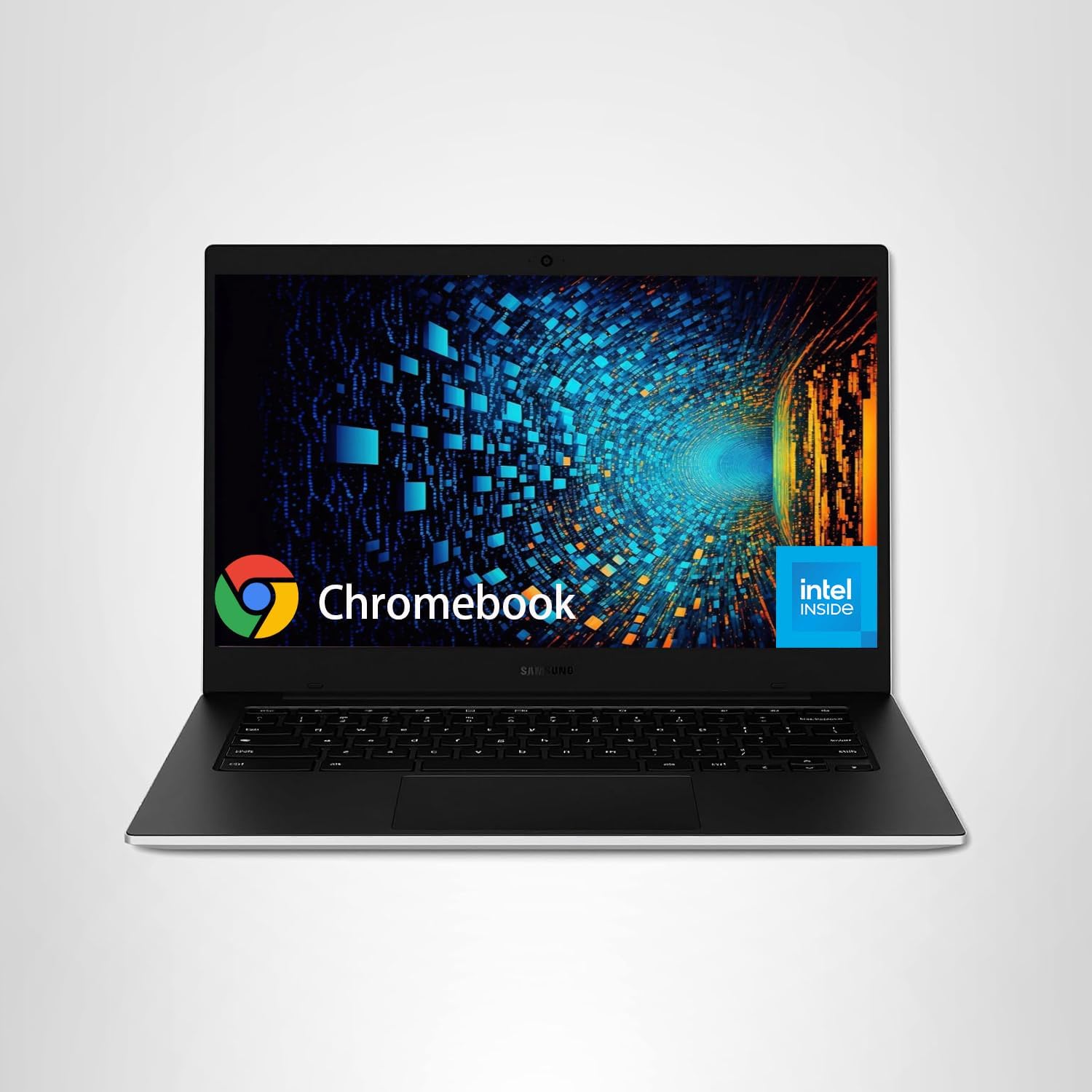 Samsung 14' Galaxy Chromebook Go Laptop PC Computer, Intel Celeron N4500 Processor, 4GB RAM, 576GB Storage Space (64GB eMMC + 512GB External Drive), ChromeOS, Student Laptop, Silver